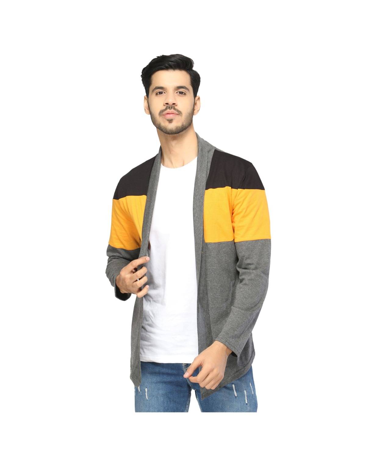 Glito - Multicolor Cotton Blend Men's Cardigan Sweater ( Pack of 1 )     			Glito - Multicolor Cotton Blend Men's Cardigan Sweater ( Pack of 1 )
