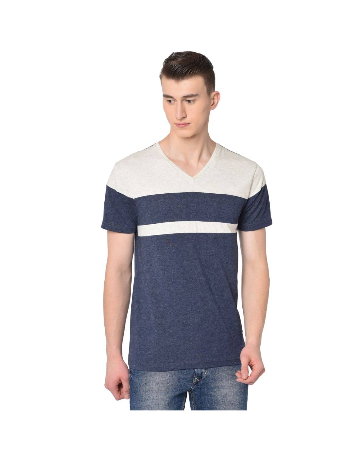 Glito Pack of 1 Cotton Blend Regular Fit Men's T-Shirt ( Navy )     			Glito Pack of 1 Cotton Blend Regular Fit Men's T-Shirt ( Navy )