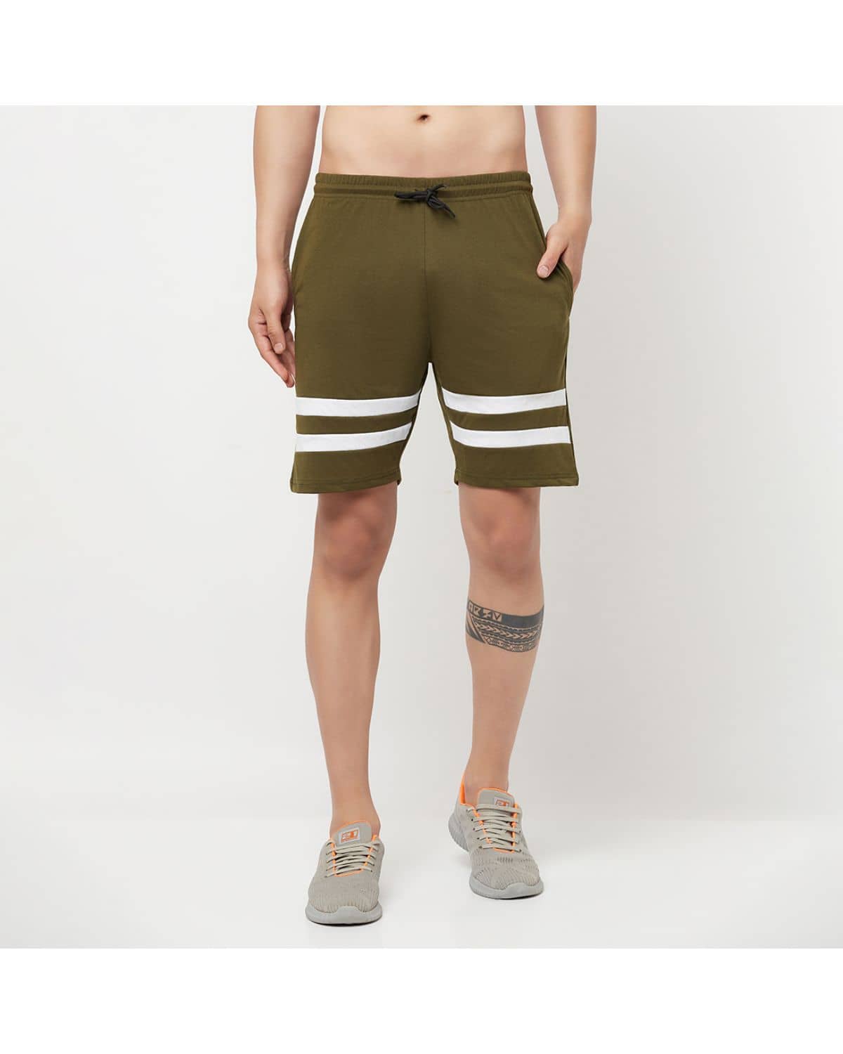 Glito - Olive Cotton Blend Men's Shorts ( Pack of 1 ) - Shorts | Buy online on ZillyBuy