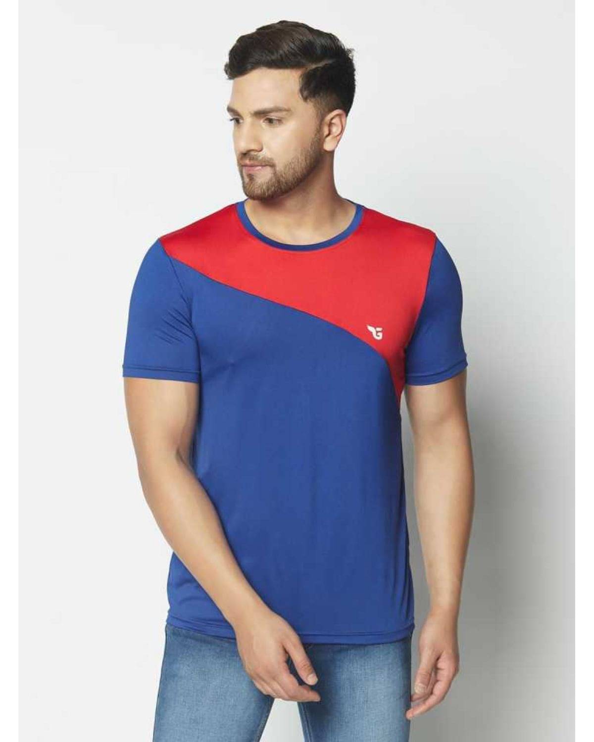 Glito Pack of 1 Polyester Regular Fit Men's T-Shirt ( Red ) Glito Pack of 1 Polyester Regular Fit Men's T-Shirt ( Red )
