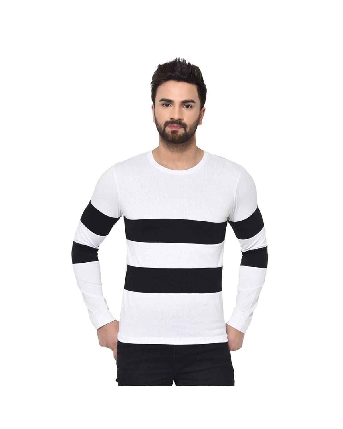     			Glito Pack of 1 Cotton Blend Regular Fit Men's T-Shirt ( White )