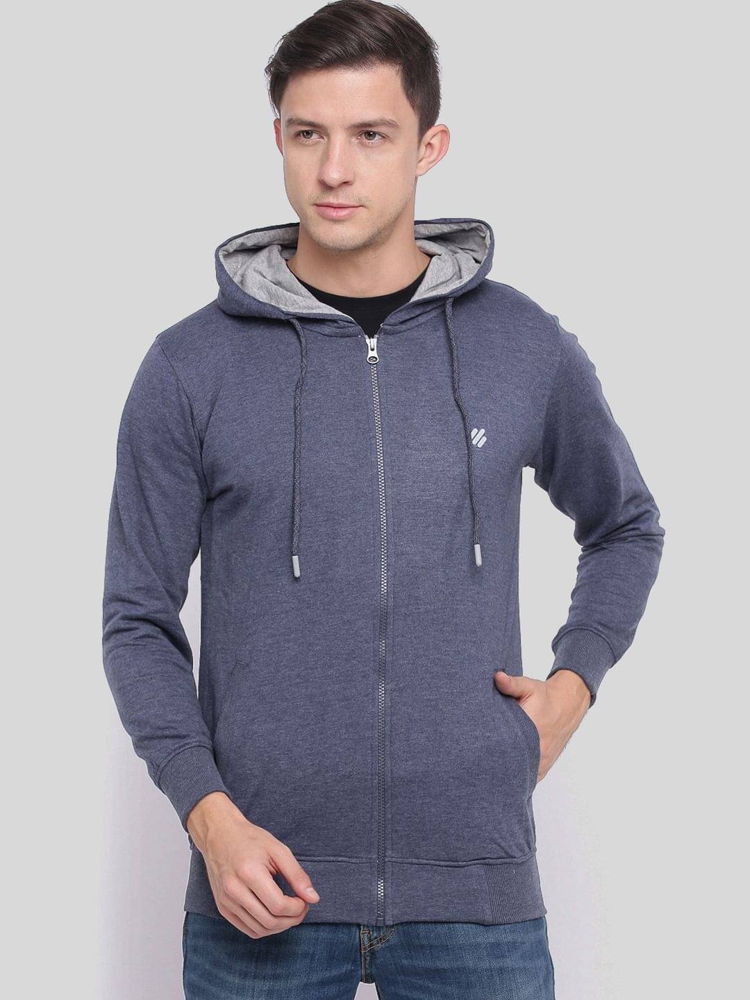 ONN - Navy Cotton Blend Regular Fit Men's Sweatshirt ( Pack of 1 ) ONN - Navy Cotton Blend Regular Fit Men's Sweatshirt ( Pack of 1 )