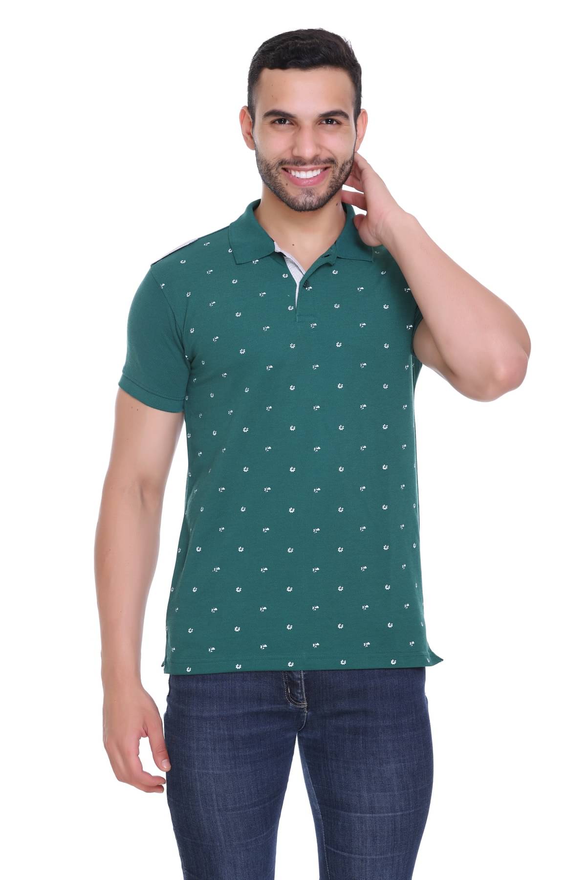 RF RAVES - Dark Green Cotton Regular Fit Men's Polo T Shirt ( Pack of 1 ) RF RAVES - Dark Green Cotton Regular Fit Men's Polo T Shirt ( Pack of 1 )
