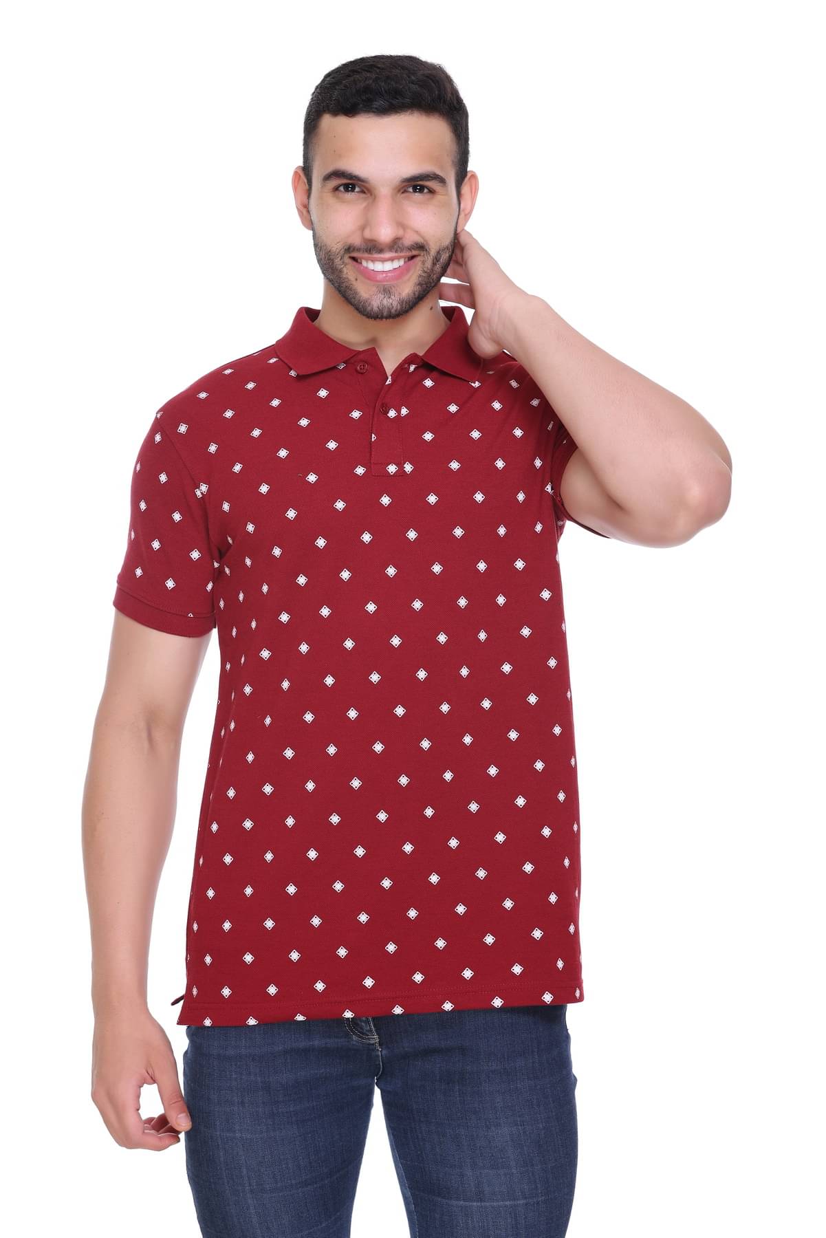 RF RAVES - Maroon Cotton Regular Fit Men's Polo T Shirt ( Pack of 1 ) RF RAVES - Maroon Cotton Regular Fit Men's Polo T Shirt ( Pack of 1 )