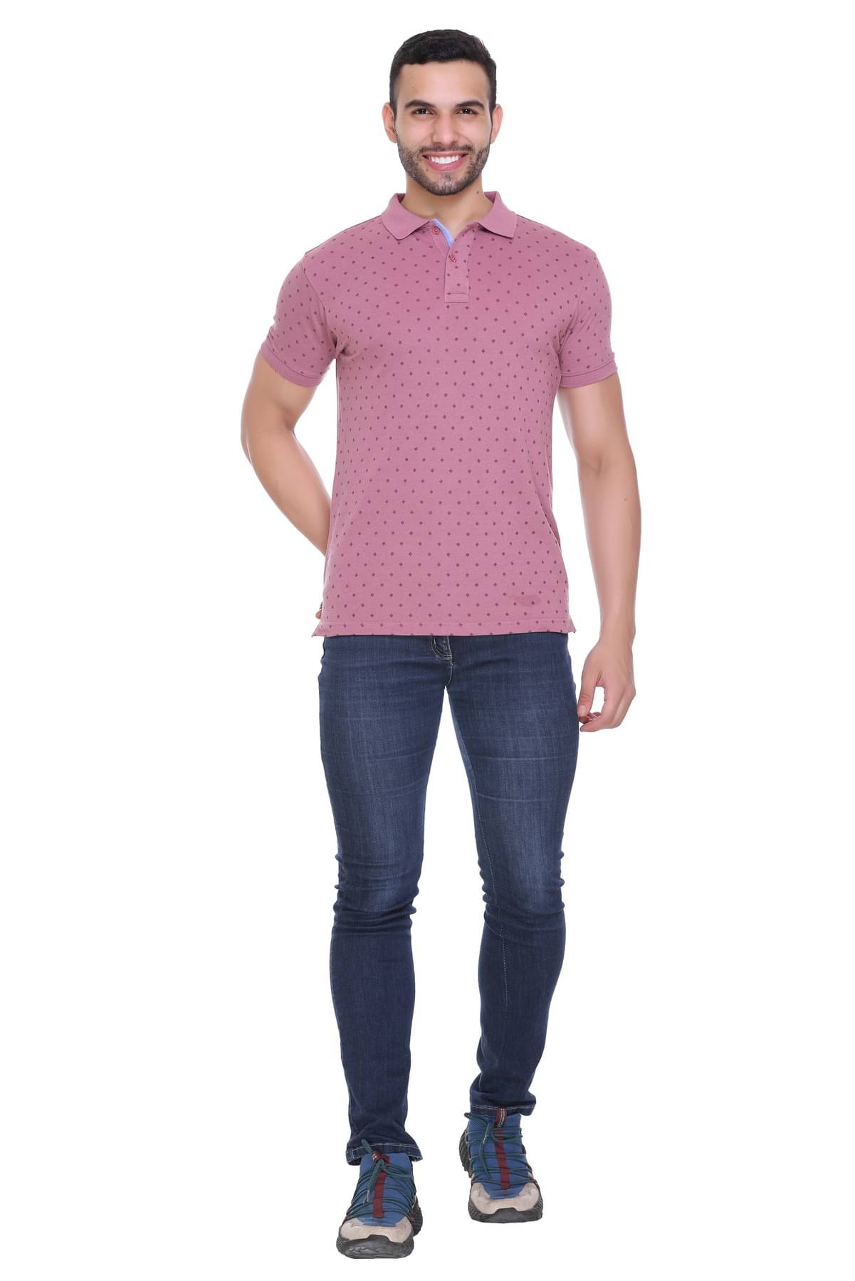     			RF RAVES - Pink Cotton Regular Fit Men's Polo T Shirt ( Pack of 1 )