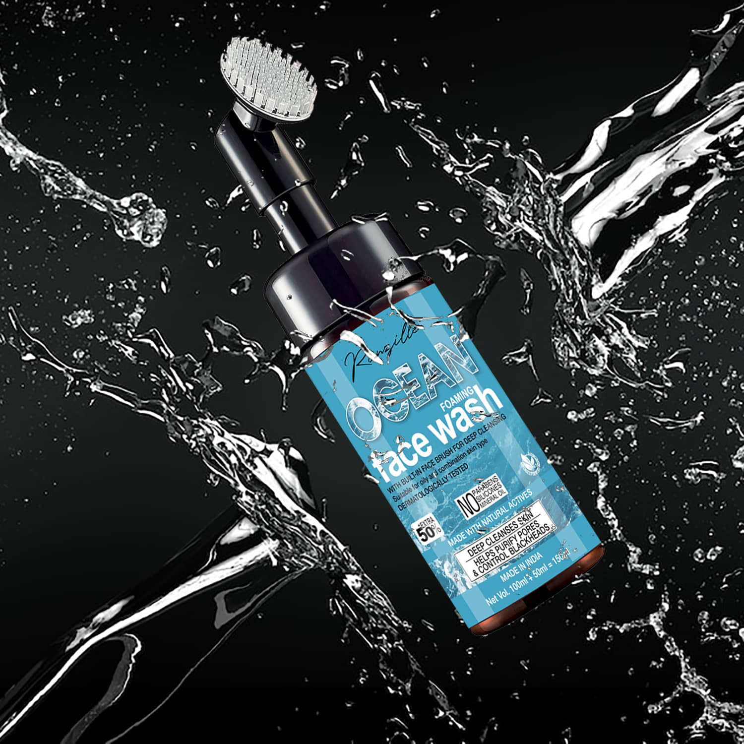 Ronzille face wash ocean Anti-Pollution Face Wash For All Skin Type -150 ml