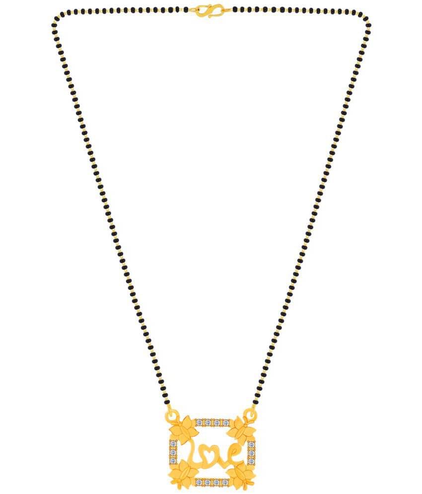Silver Shine - Golden Mangalsutra ( Pack of 1 ) Silver Shine - Golden Mangalsutra ( Pack of 1 )