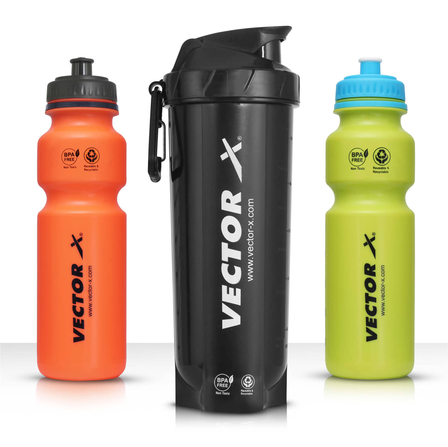 Vector X - Plastic Multicolor 750 mL Sipper,Shaker ( Pack of 3 ) Vector X - Plastic Multicolor 750 mL Sipper,Shaker ( Pack of 3 )