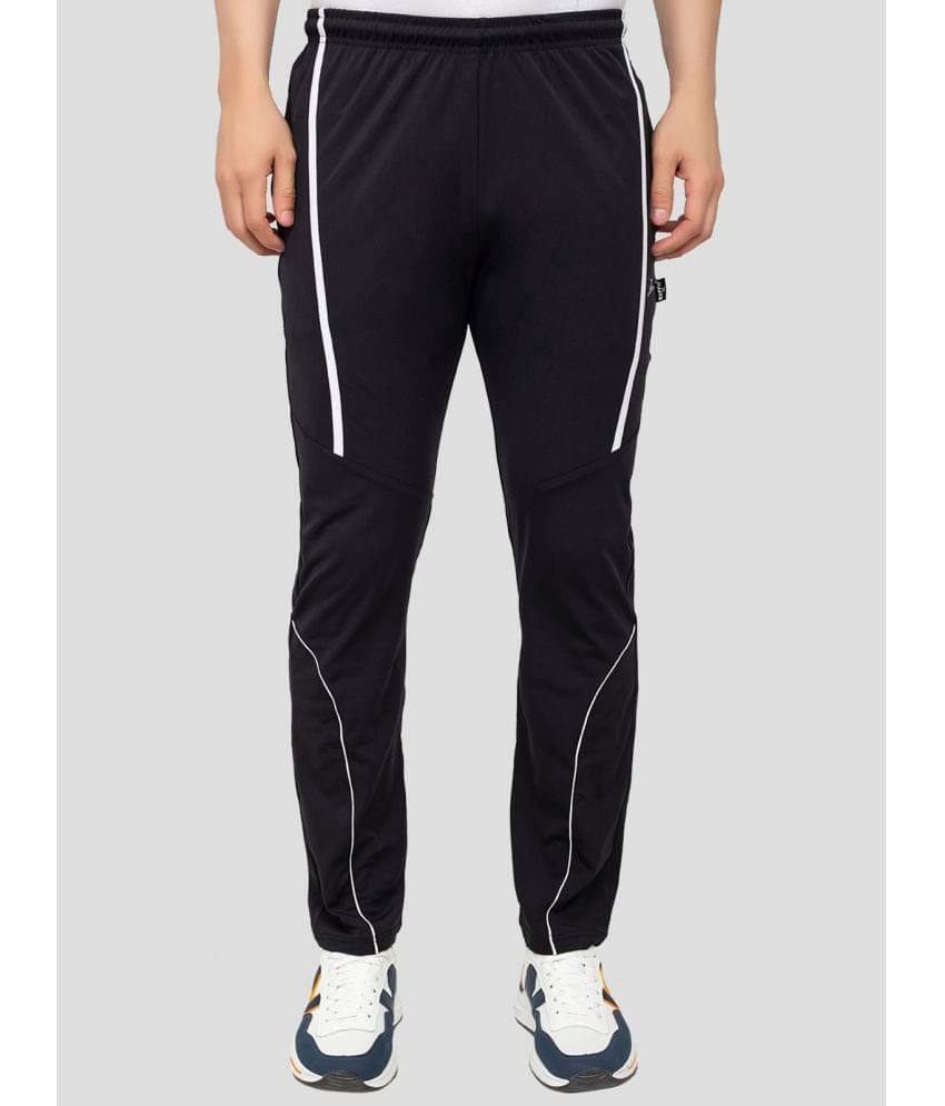 Zeffit - Black Lycra Men's Trackpants ( Pack of 1 ) Zeffit - Black Lycra Men's Trackpants ( Pack of 1 )