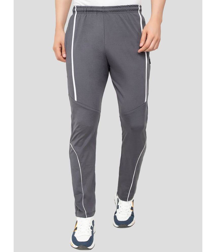 Zeffit - Grey Lycra Men's Trackpants ( Pack of 1 )     			Zeffit - Grey Lycra Men's Trackpants ( Pack of 1 )