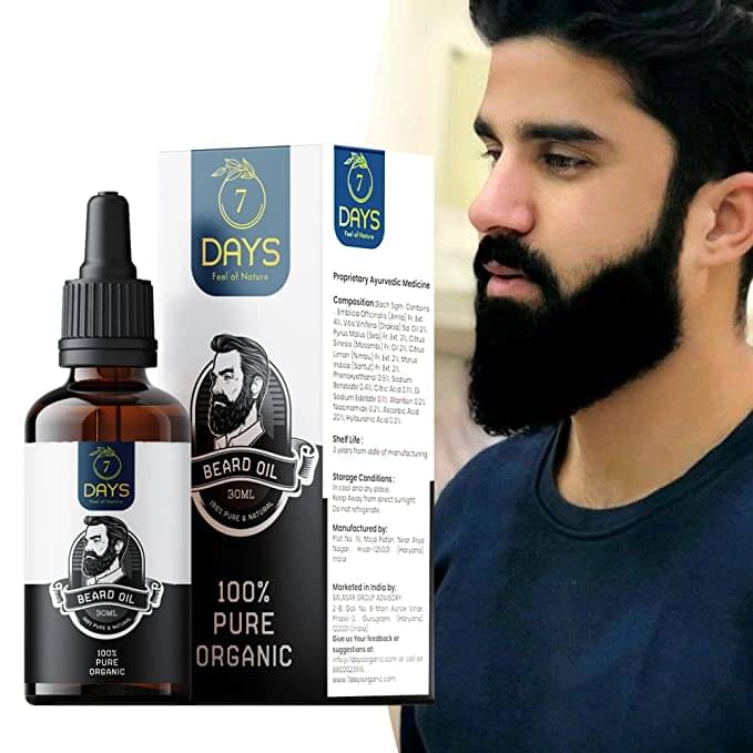 7 days - 30mL Promotes Beard Growth Beard Oil ( Pack of 1 ) 7 days - 30mL Promotes Beard Growth Beard Oil ( Pack of 1 )