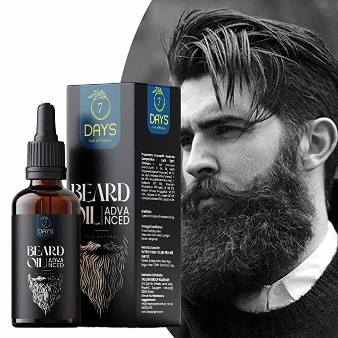 7 days - 30mL Promotes Beard Growth Beard Oil ( Pack of 1 ) - Beard Care and Tools | Buy online on ZillyBuy