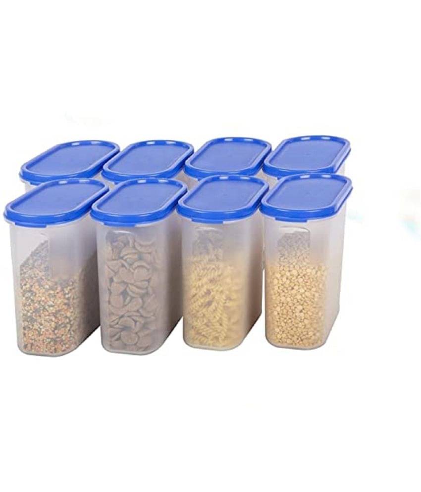 Analog kitchenware - Plastic Navy Blue Dal Container ( Set of 8 - 1500 ) Analog kitchenware - Plastic Navy Blue Dal Container ( Set of 8 - 1500 )