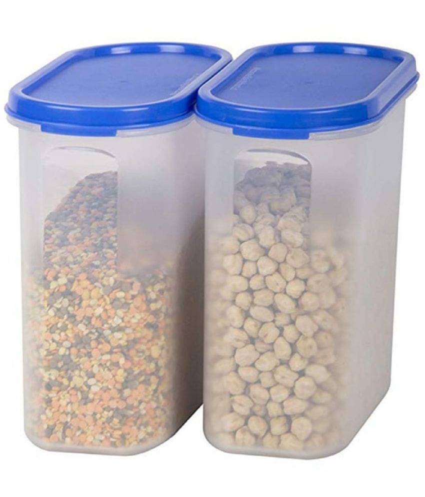 Analog kitchenware - Plastic Navy Blue Dal Container ( Set of 2 - 2000 ) Analog kitchenware - Plastic Navy Blue Dal Container ( Set of 2 - 2000 )
