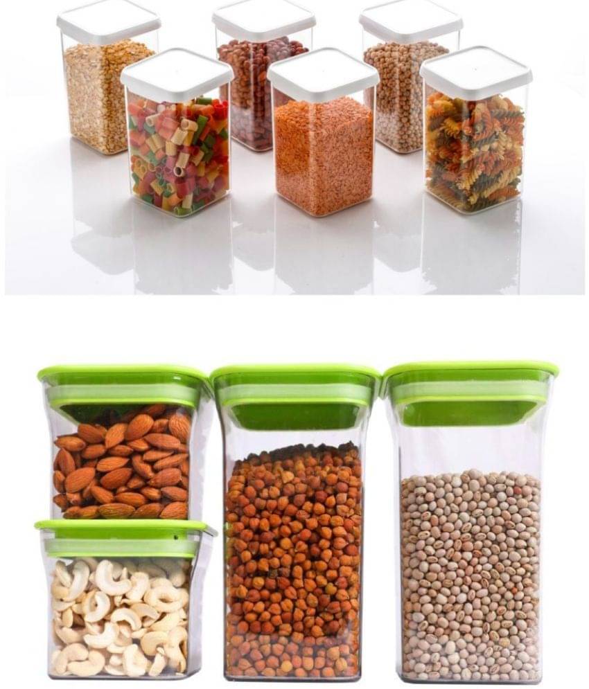     			Analog kitchenware - Polyproplene Multicolor Food Container ( Set of 10 - 1100 )