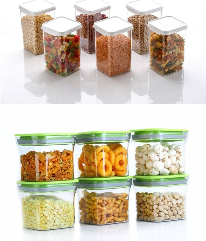 Analog kitchenware - Polyproplene Multicolor Food Container ( Set of 12 - 1100 ) Analog kitchenware - Polyproplene Multicolor Food Container ( Set of 12 - 1100 )
