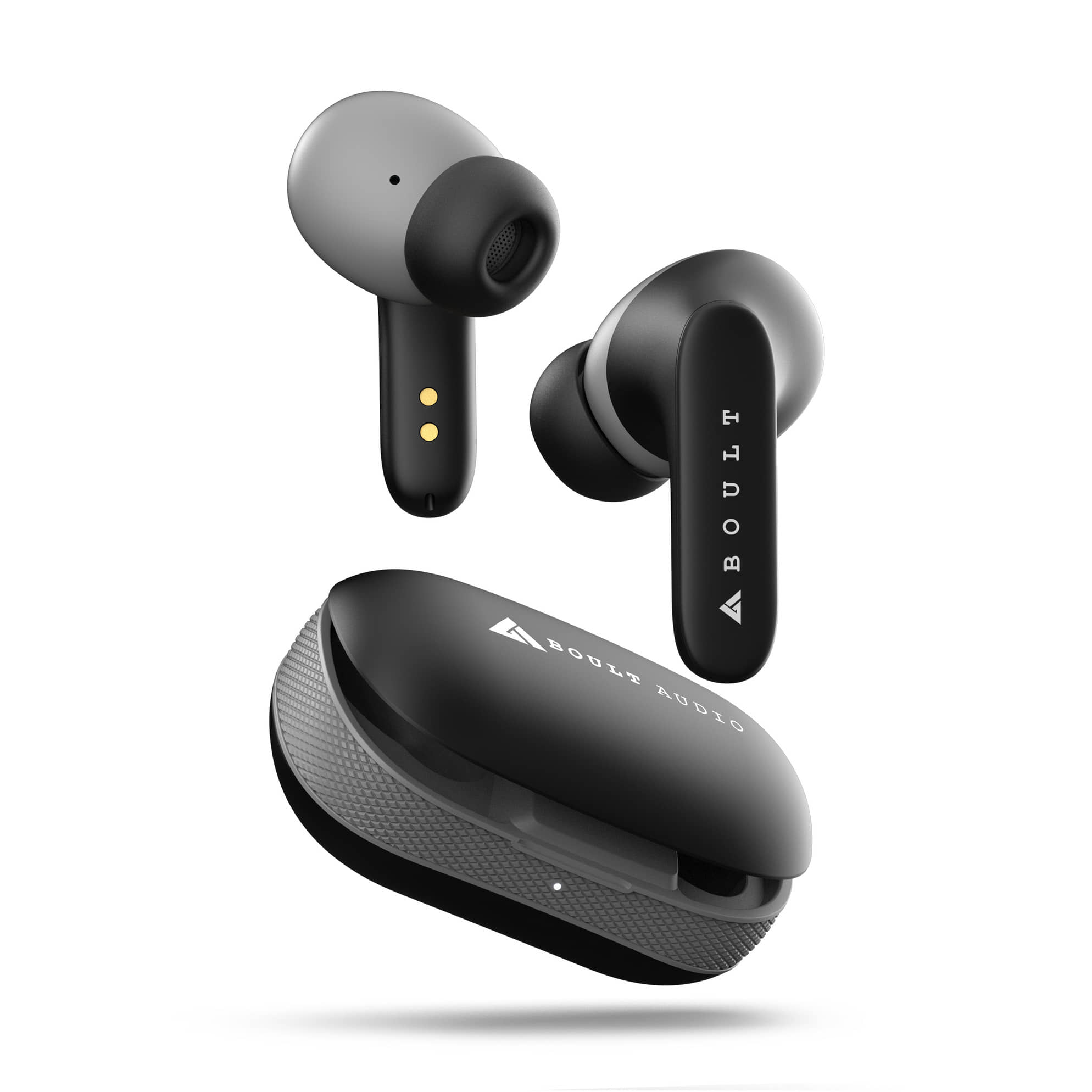 Boult Y1 with Zen ENC Mic, 50H Battery, Fast Charging, Pro+ Calling, Knurled Design Bluetooth Headset  (White, True Wireless)