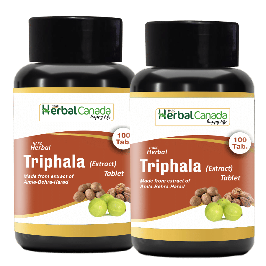 Herbal Canada Triphala (100Tab) + Triphala (100Tab) Tablet 200 No.S Pack of 2 Herbal Canada Triphala (100Tab) + Triphala (100Tab) Tablet 200 No.S Pack of 2