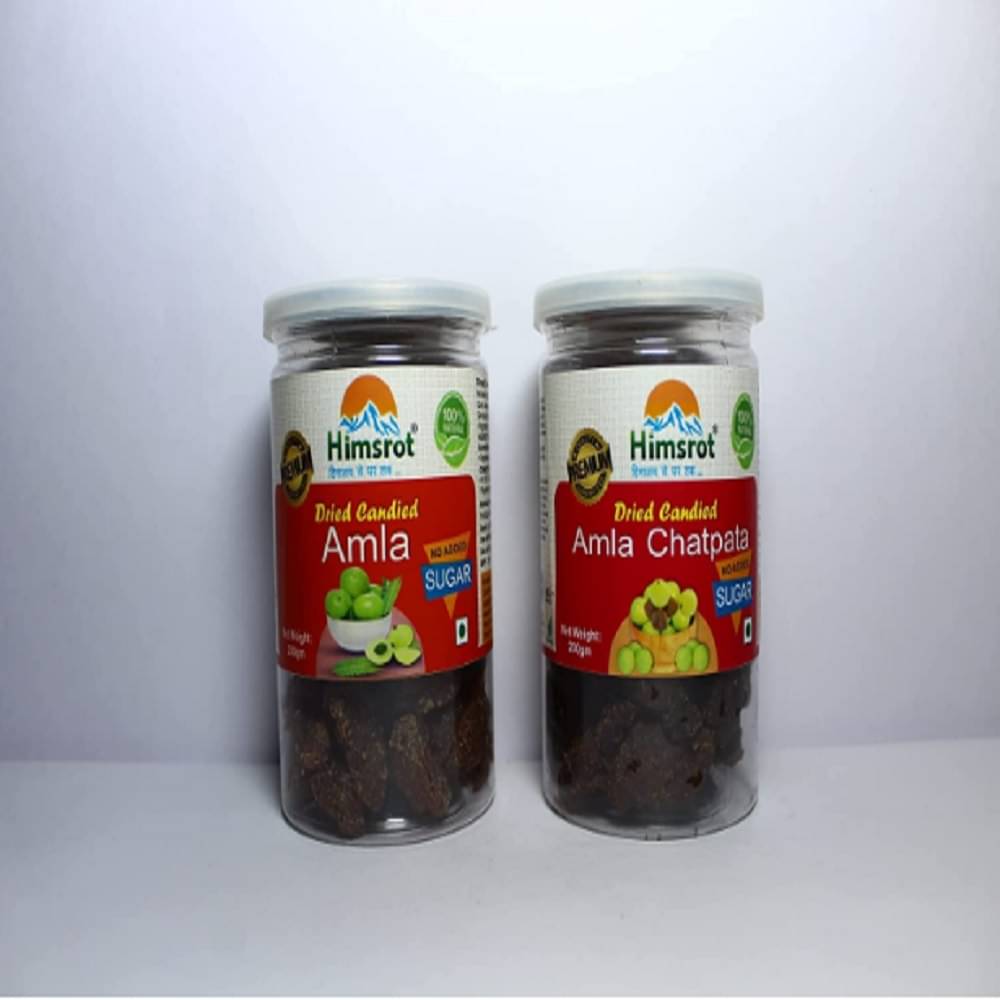     			Himsrot No Added Sugar Chatpatta Amla Candied | Chatpatta Amla Candy | Chatpatta Amla Dry Fruit | Goosberry Chatpatta Dry Fruit | No Sugar Chatpatta Goosberry Candy 200 g - Combo Pack Of 2