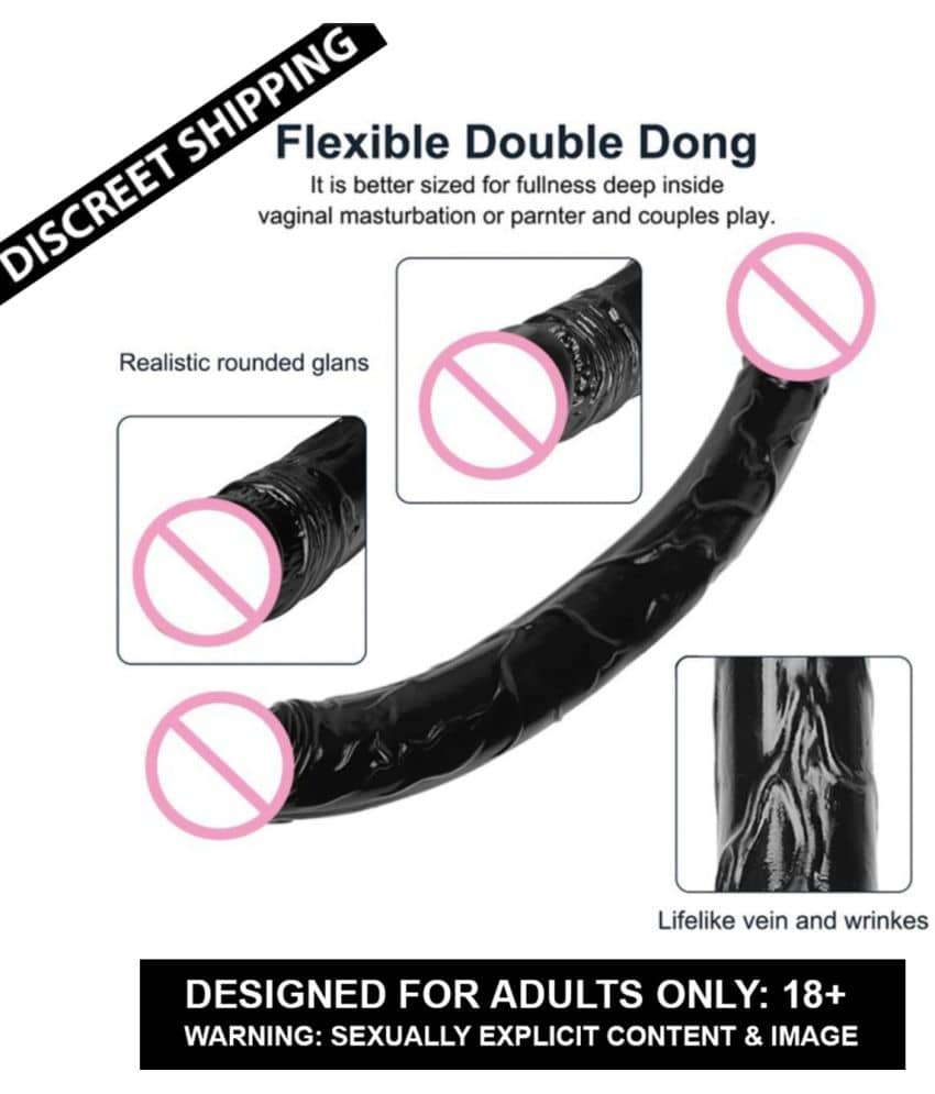 Jelly Double dong Double-Ended Penetration Dildo Strap On Dual Realistic Sex Toys For Lesbian