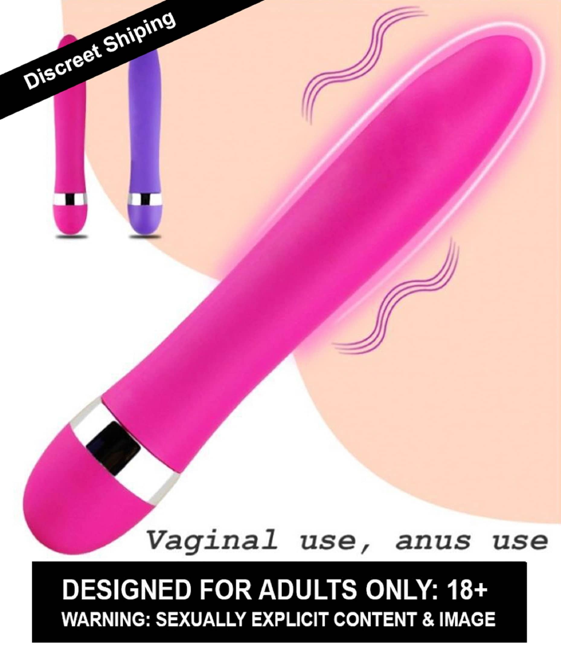 KNIGHTRIDERS WATERPROOF SILENT G-SPOT DILDO VIBRATOR AV STICK
