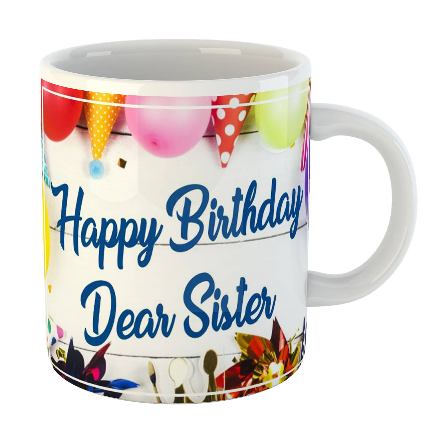     			Keviv - Multi Color Ceramic Coffee Mug ( Pack of 1 )