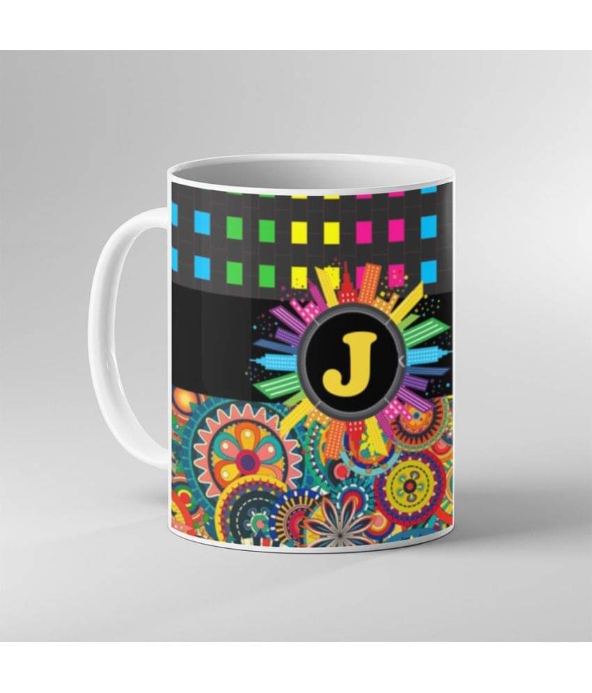     			Keviv - Multi Color Ceramic Coffee Mug ( Pack of 1 )