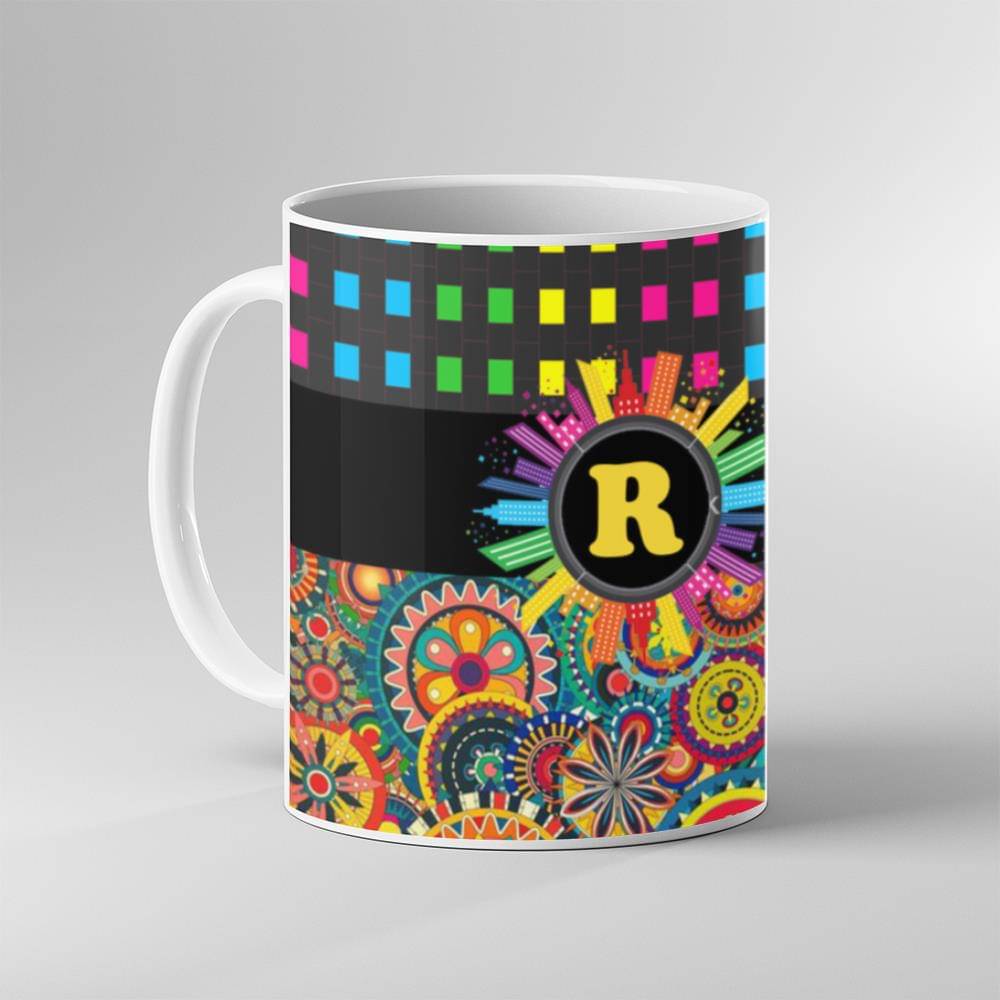     			Keviv - Multi Color Ceramic Coffee Mug ( Pack of 1 )