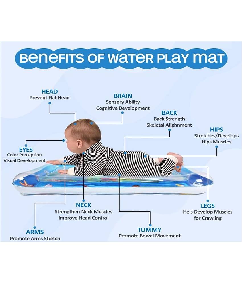 Kidsaholic Baby Kids Water Play Mat Toys Inflatable Tummy Time Water Mat