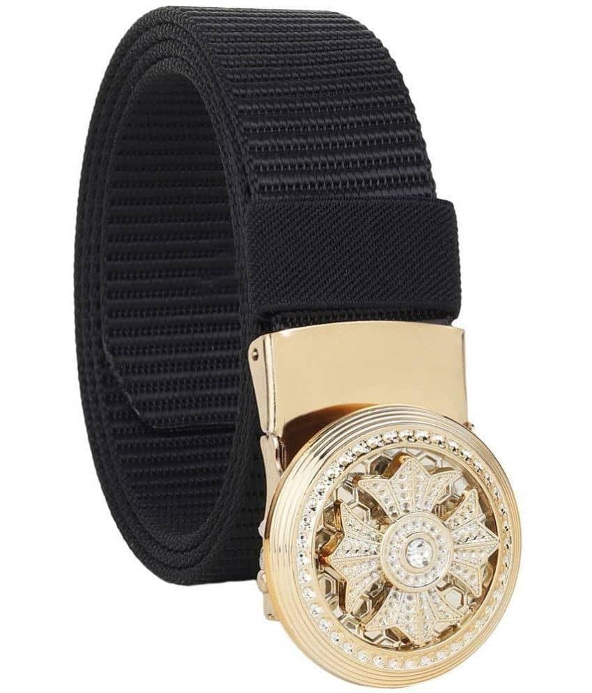Loopa - Black Nylon Men's Party Belt ( Pack of 1 )