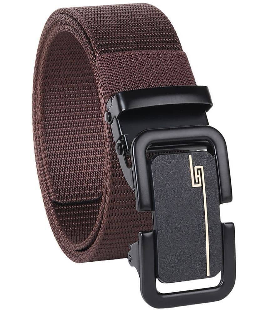 Loopa - Brown Nylon Men's Casual Belt ( Pack of 1 )