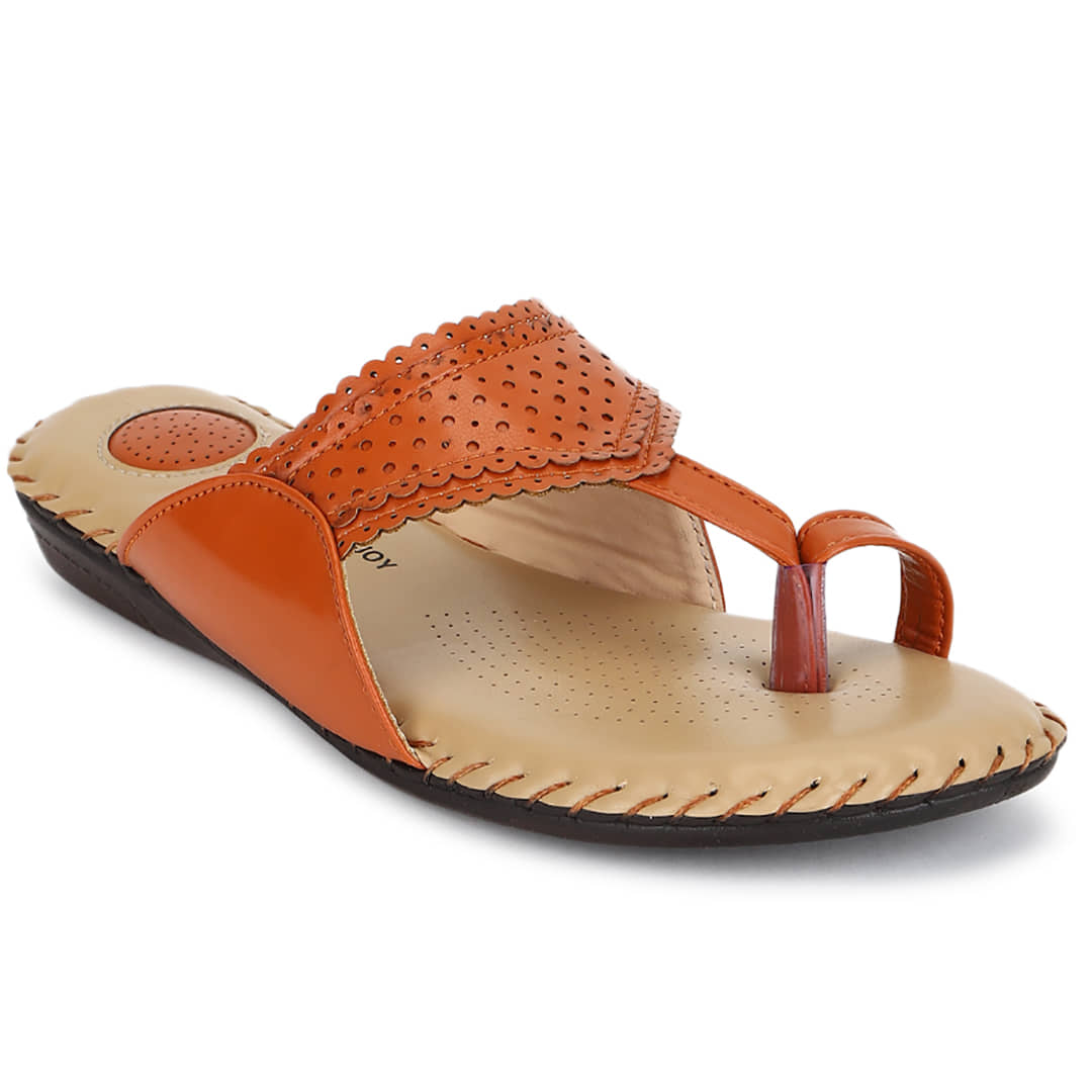 ORTHO JOY - Beige Women's Flats