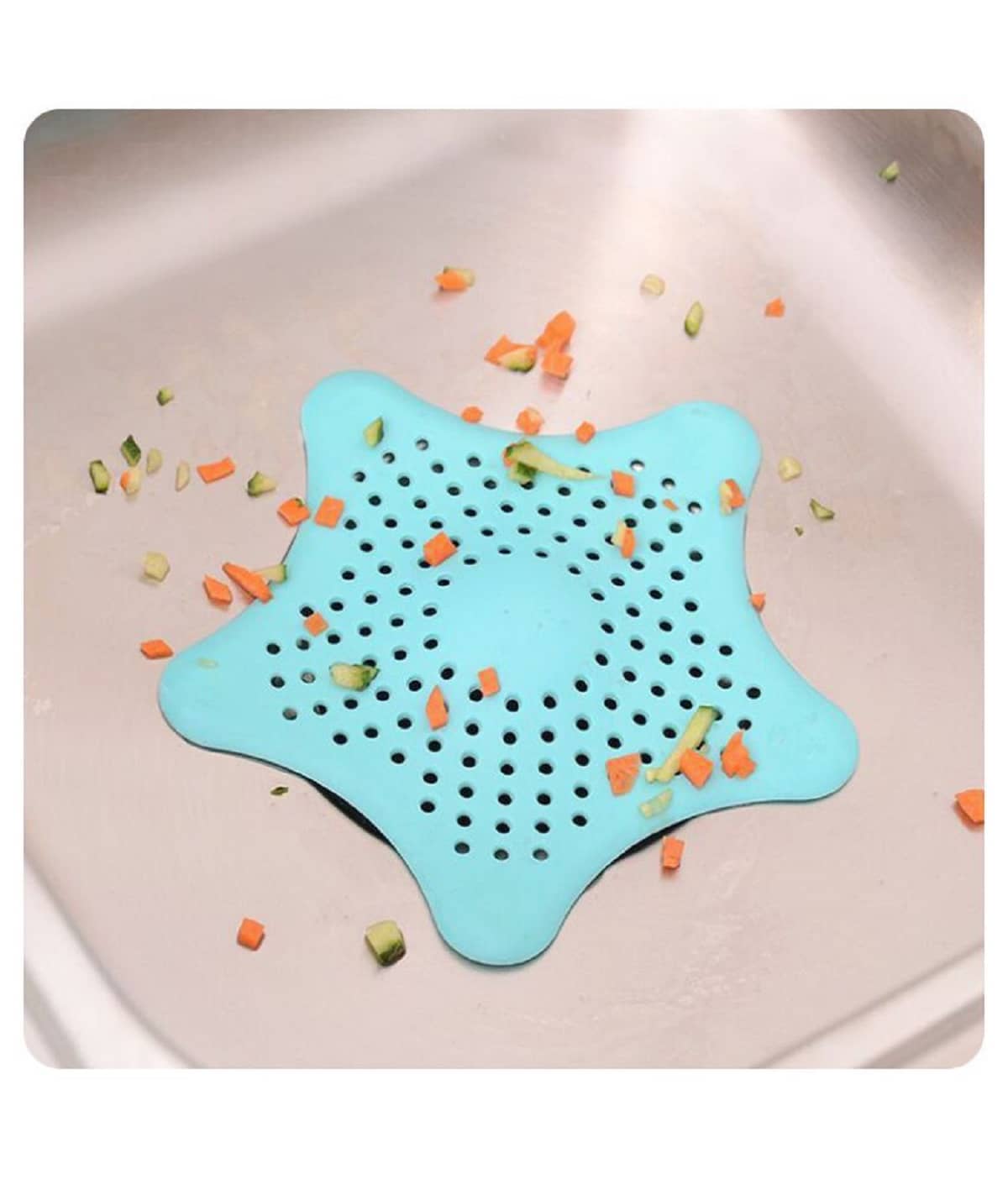 Silicone Cover Hair Catcher Star Shape Drain Protector Sink