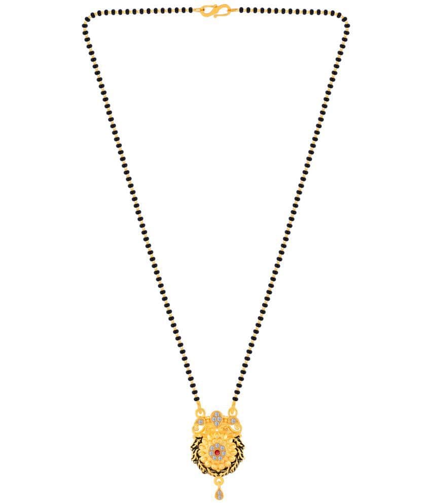 Silver Shine - Black Mangalsutra ( Pack of 1 )