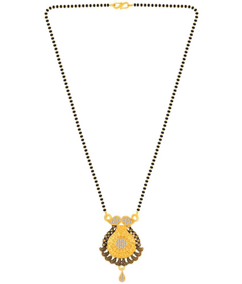 Silver Shine - Black Mangalsutra ( Pack of 1 )
