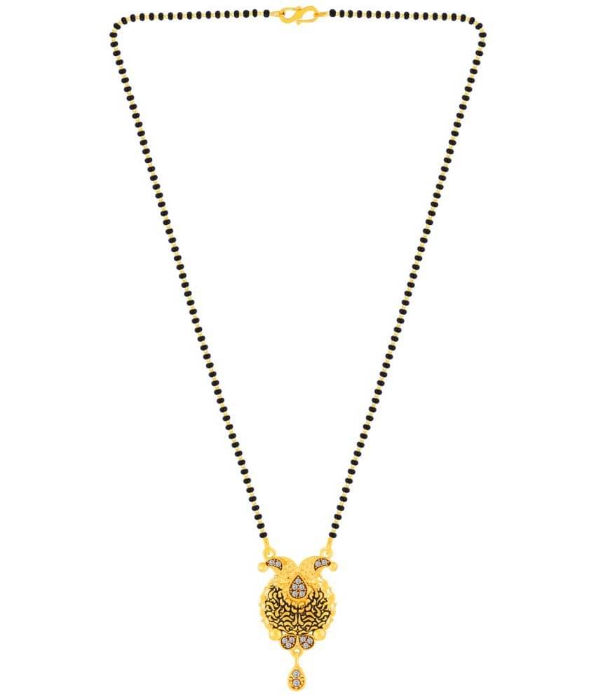 Silver Shine - Black Mangalsutra ( Pack of 1 ) Silver Shine - Black Mangalsutra ( Pack of 1 )