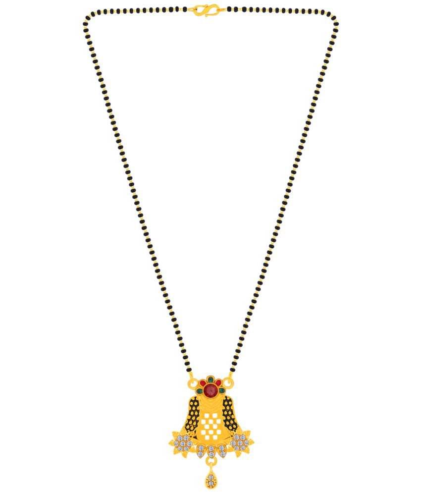     			Silver Shine - Golden Mangalsutra ( Pack of 1 )