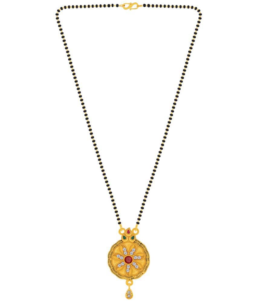 Silver Shine - Golden Mangalsutra ( Pack of 1 )