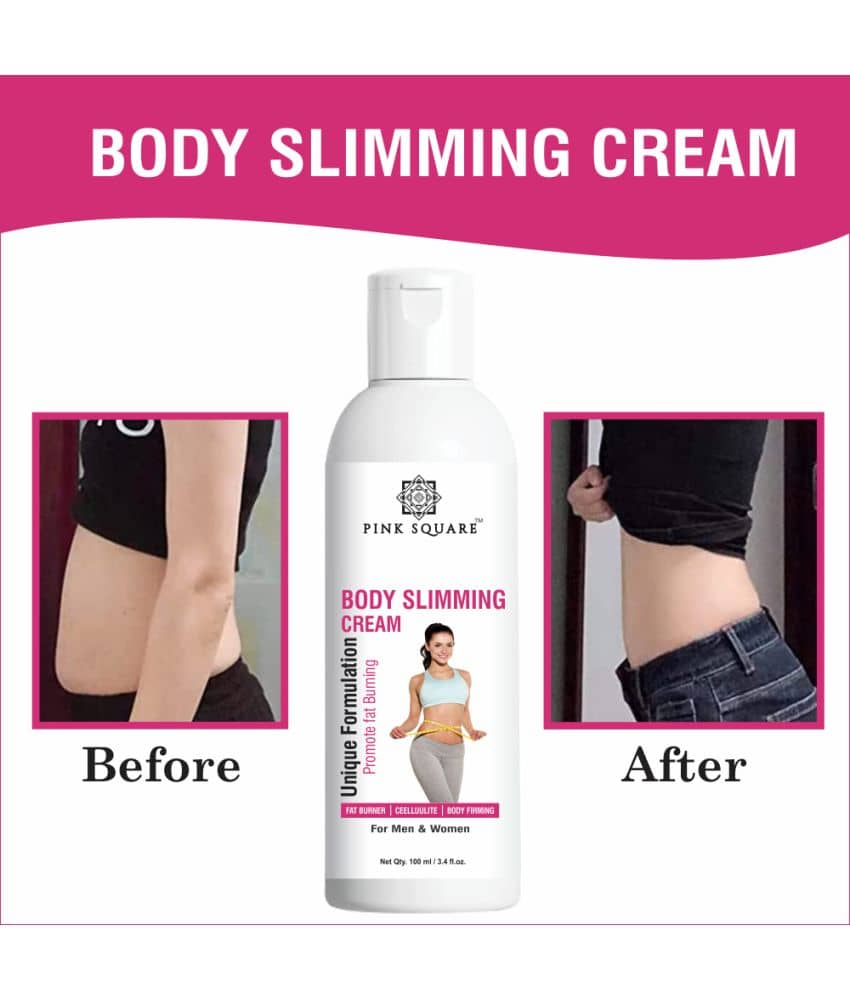 pink square Fat Burn Cream Fat Loss Body Lotion Shaping & Firming Cream 100 mL