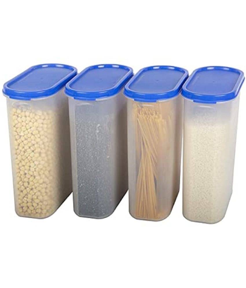 Analog kitchenware - Plastic Navy Blue Food Container ( Set of 4 - 2500 )     			Analog kitchenware - Plastic Navy Blue Food Container ( Set of 4 - 2500 )