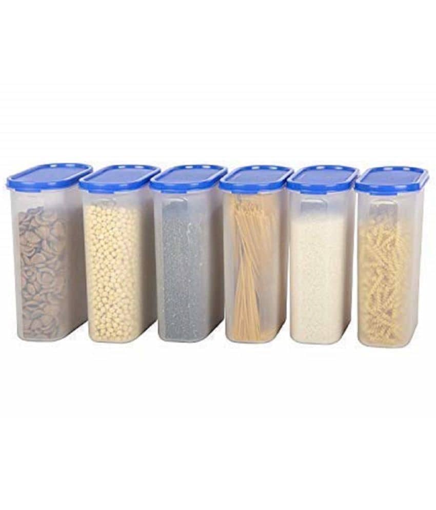 Analog kitchenware - Plastic Navy Blue Food Container ( Set of 6 - 2500 )