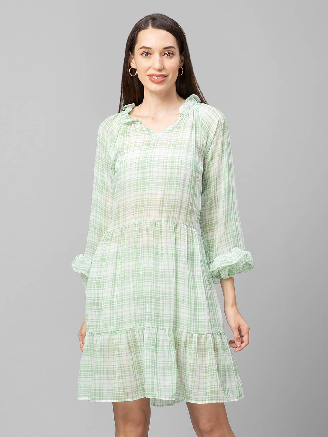     			Globus - Green Polyester Women's A-line Dress ( Pack of 1 )