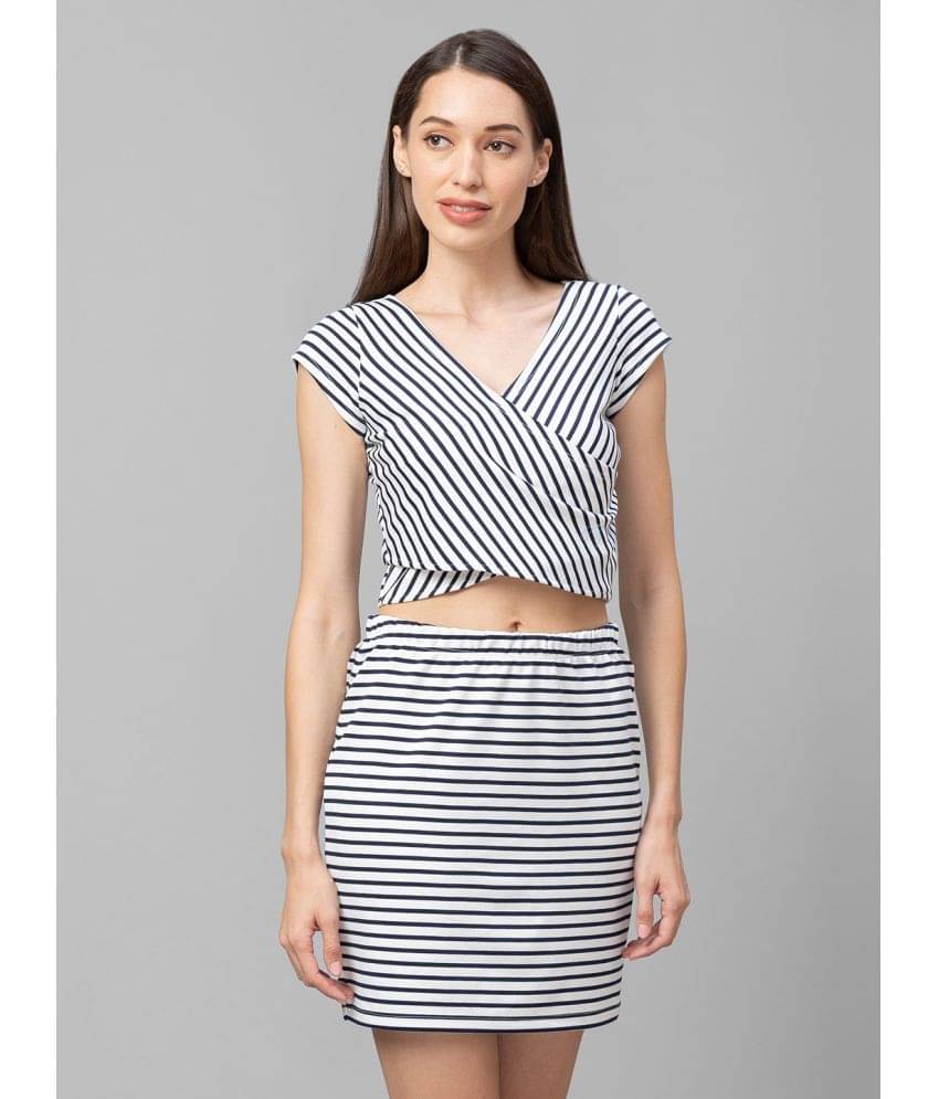     			Globus - White Polyester Women's Cut Out Dress ( Pack of 1 )