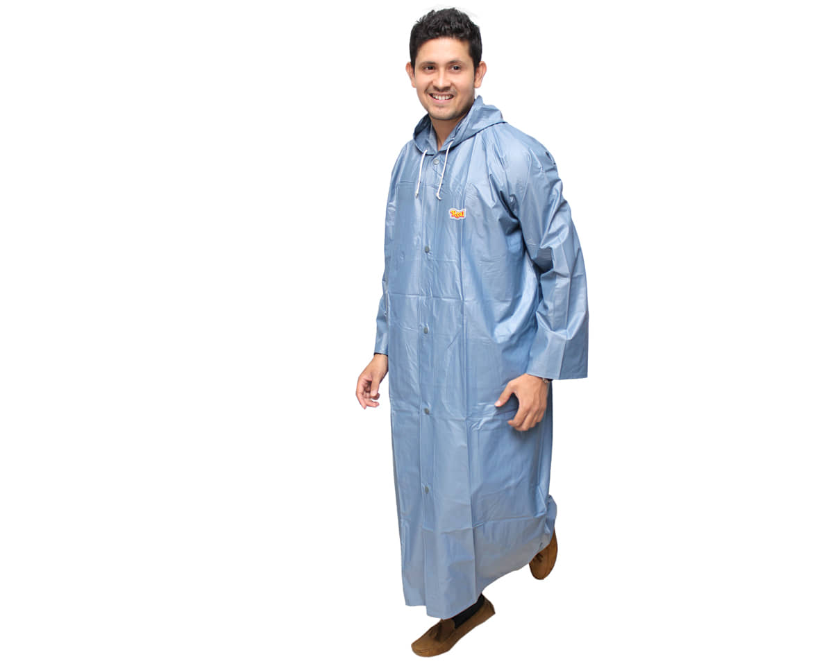 Goodluck Long Raincoat - Grey