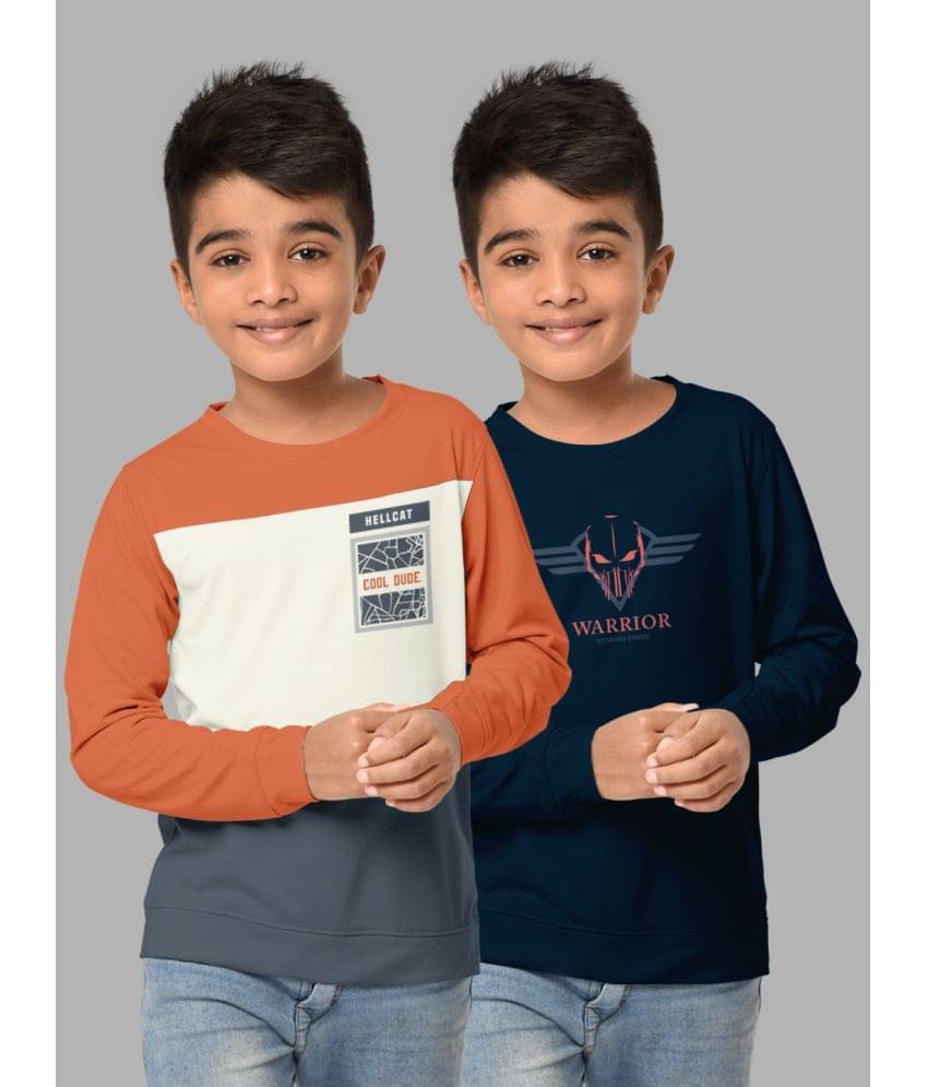     			HELLCAT Pack of 2 Boys Cotton Blend Sweatshirt ( Multicolor7 )