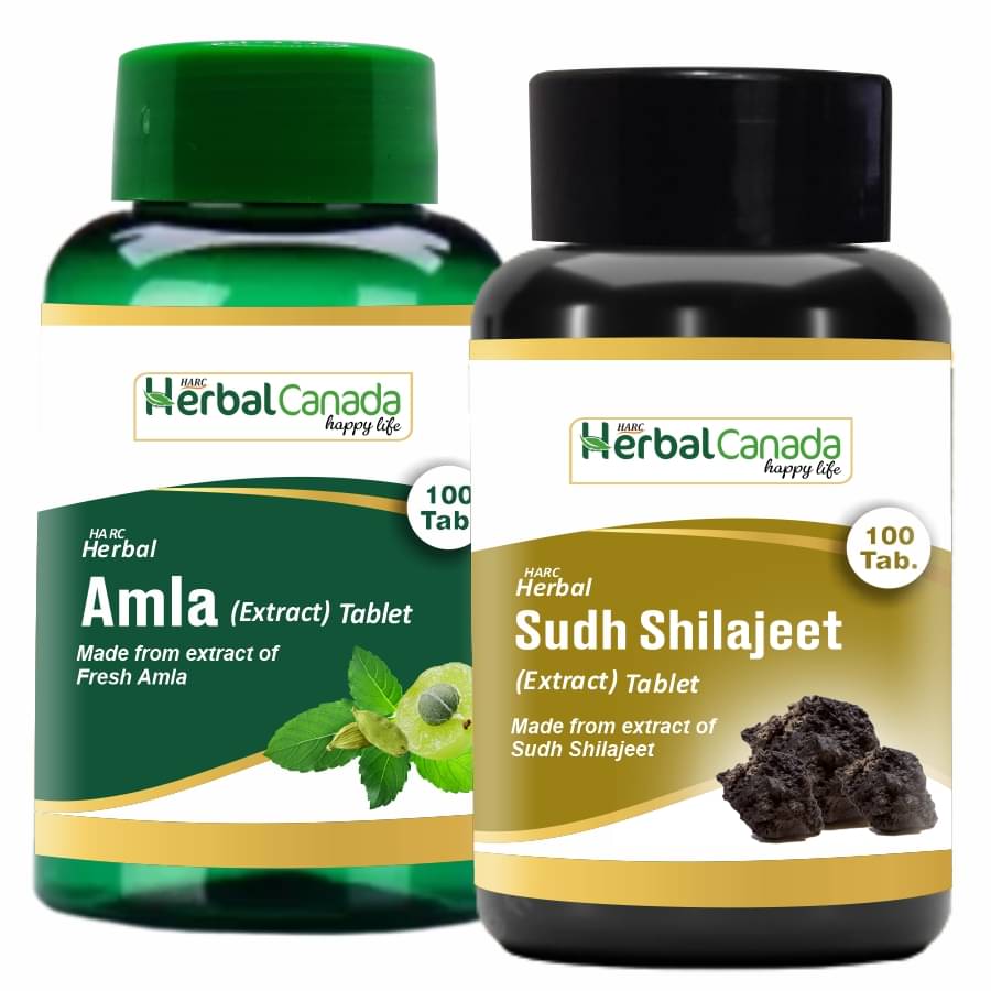 Herbal Canada Amla (100 Tab) + Sudh Shilajit(100 Tab) - Combo Pack Herbal Canada Amla (100 Tab) + Sudh Shilajit(100 Tab) - Combo Pack