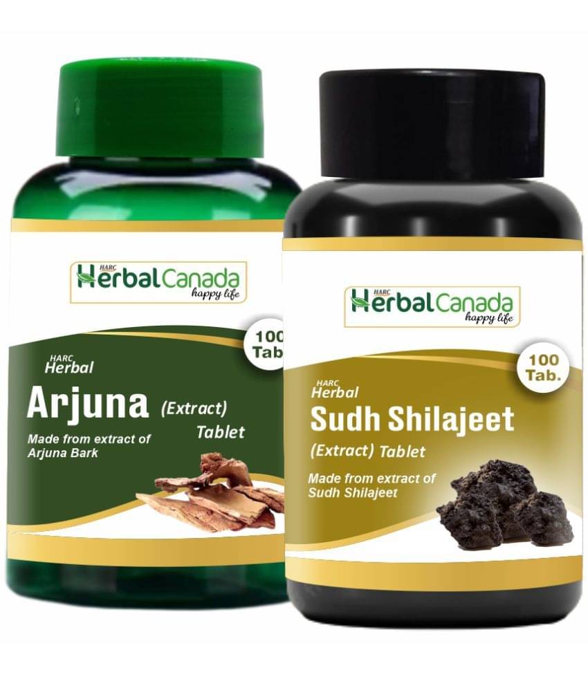 Herbal Canada Arjuna (100 Tab) + Sudh Shilajit (100 Tab) (Combo Pack) Herbal Canada Arjuna (100 Tab) + Sudh Shilajit (100 Tab) (Combo Pack)