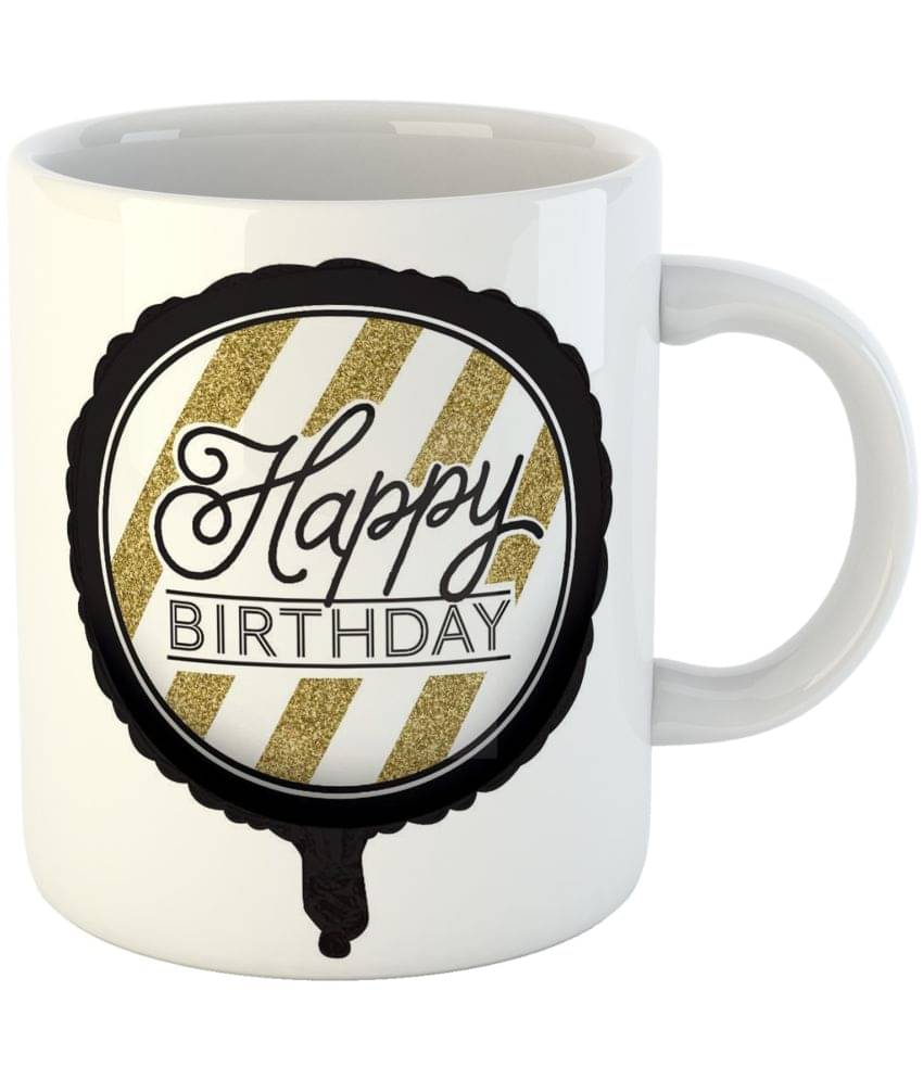     			Keviv - White Ceramic Coffee Mug ( Pack of 1 )