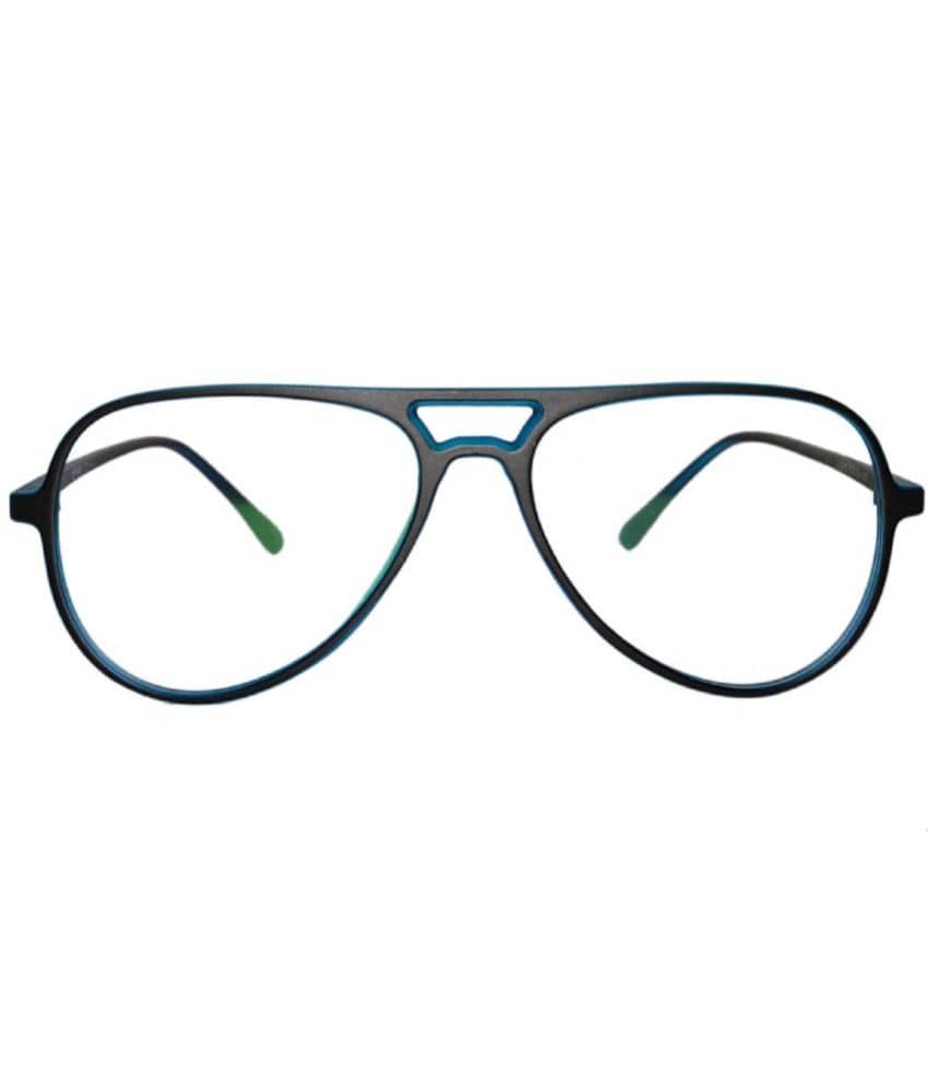 Peter Jones - Black Full Rim Pilot Computer Glasses ( Pack of 1 )