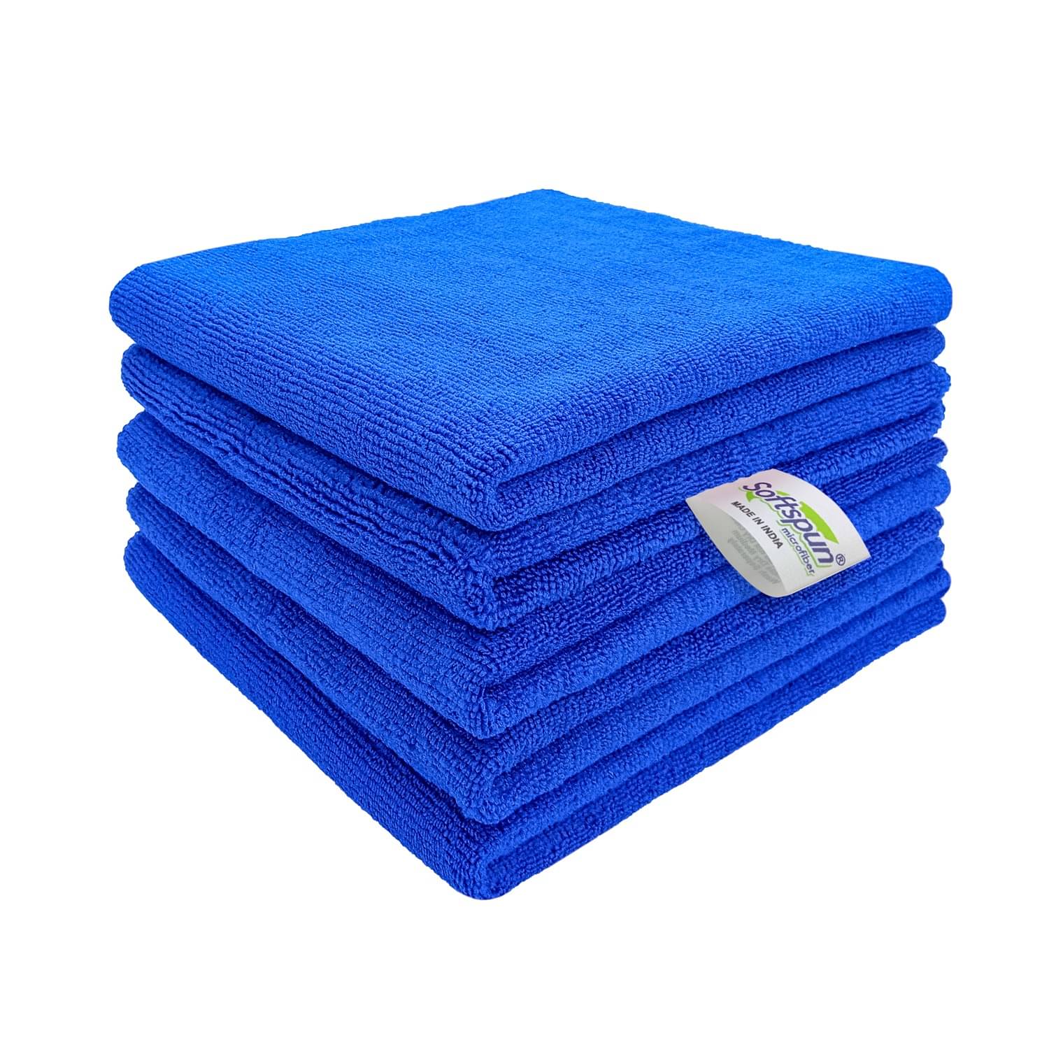     			SOFTSPUN - Microfibre Cleaning Cloth ( Pack of 5 )